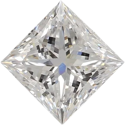 0.74 Carat D VVS2 Princess Lab Diamond