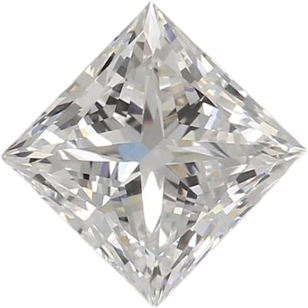 0.76 Carat D VVS2 Princess Lab Diamond