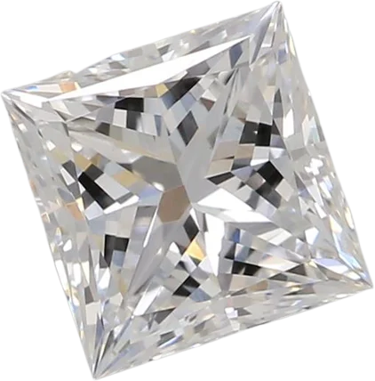 1.07 Carat F VVS2 Princess Lab Diamond