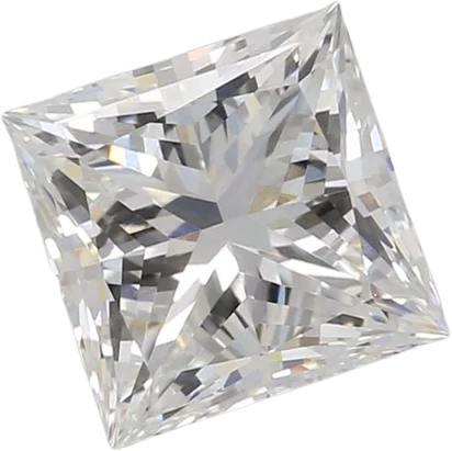 1.26 Carat D VVS2 Princess Lab Diamond