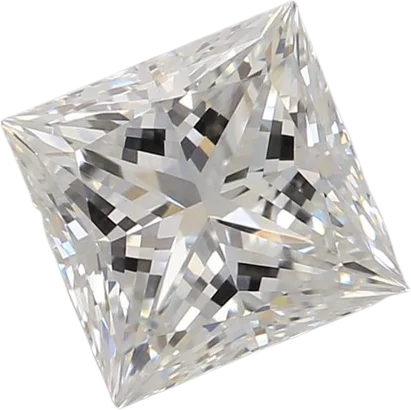 1.28 Carat F VVS2 Princess Lab Diamond