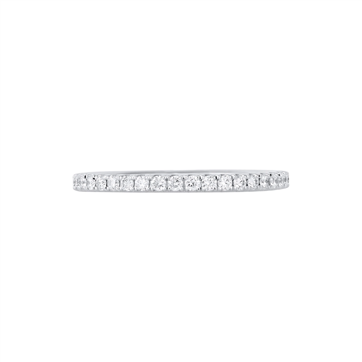 14K White Gold Diamond Eternity Band