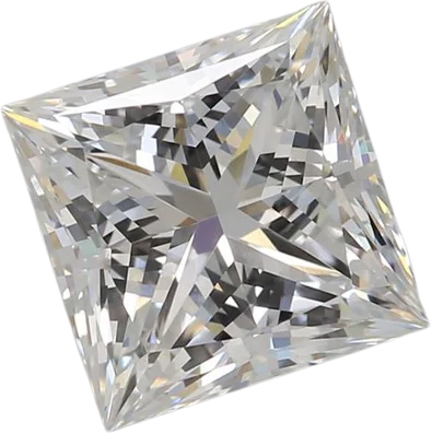 2.07 Carat F VVS2 Princess Lab Diamond