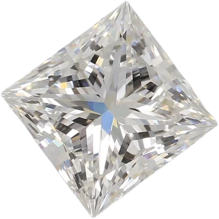 2.08 Carat F VVS2 Princess Lab Diamond