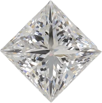 2.51 Carat E VVS2 Princess Lab Diamond