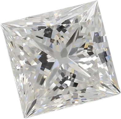 2.55 Carat F VVS2 Princess Lab Diamond