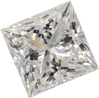 2.56 Carat F VVS2 Princess Lab Diamond