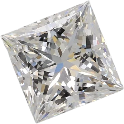 2.57 Carat F VVS2 Princess Lab Diamond