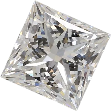 2.57 Carat F VVS2 Princess Lab Diamond