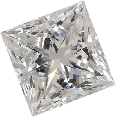 2.58 Carat E VVS2 Princess Lab Diamond