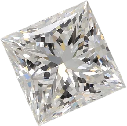 2.58 Carat F VVS2 Princess Lab Diamond