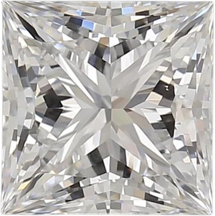 2.72 Carat D VVS2 Princess Lab Diamond