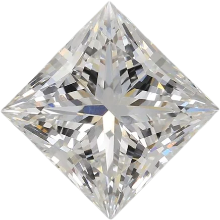 3.04 Carat E VVS2 Princess Lab Diamond