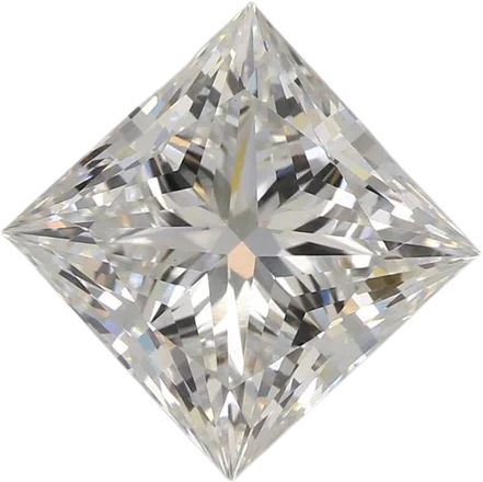 3.04 Carat F VVS2 Princess Lab Diamond