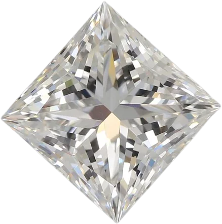 3.04 Carat F VVS2 Princess Lab Diamond