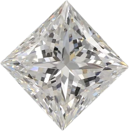 3.05 Carat F VVS2 Princess Lab Diamond