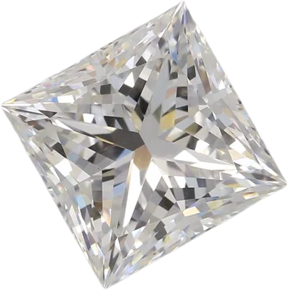 3.06 Carat F VVS2 Princess Lab Diamond