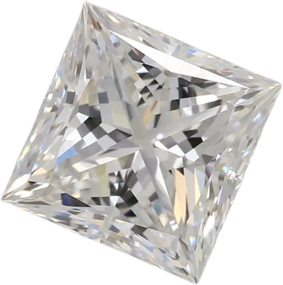 3.07 Carat E VVS2 Princess Lab Diamond