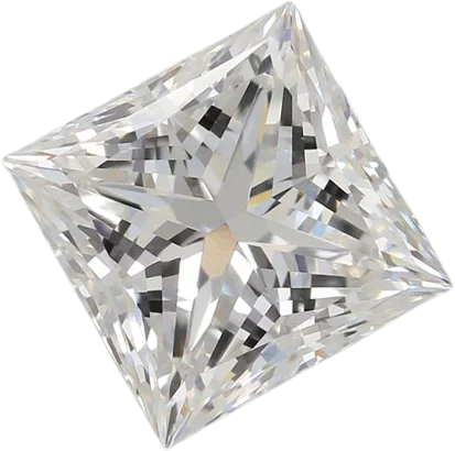 3.07 Carat F VVS2 Princess Lab Diamond