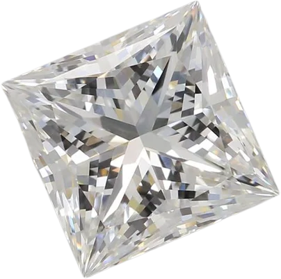 3.09 Carat E VVS2 Princess Lab Diamond