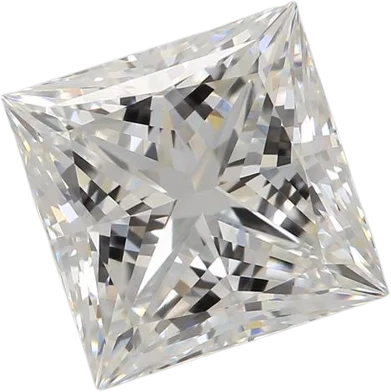 3.09 Carat F VVS2 Princess Lab Diamond