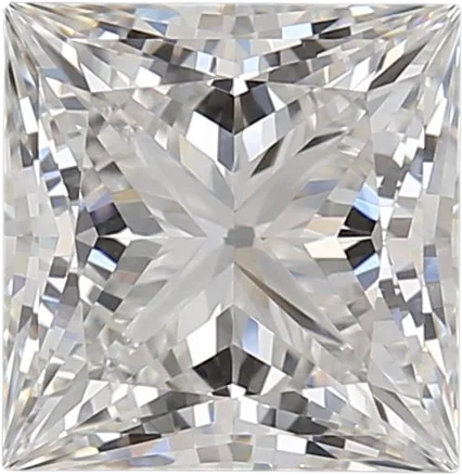 3.14 Carat F VVS1 Princess Lab Diamond