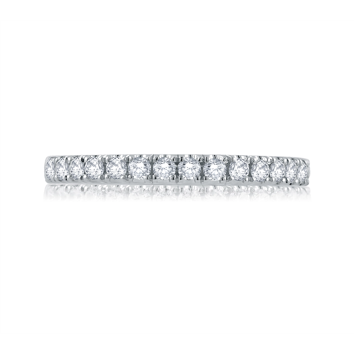 A. Jaffe 14K White Gold Diamond Band