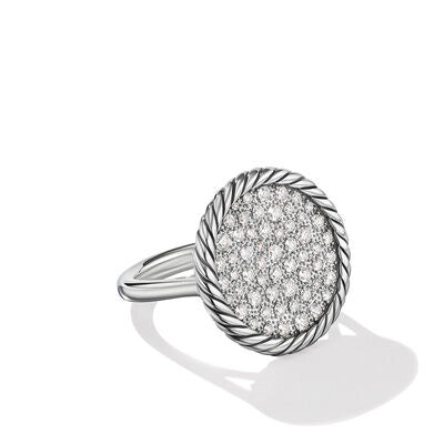 David Yurman 18mm Elements Pave Diamond Ring