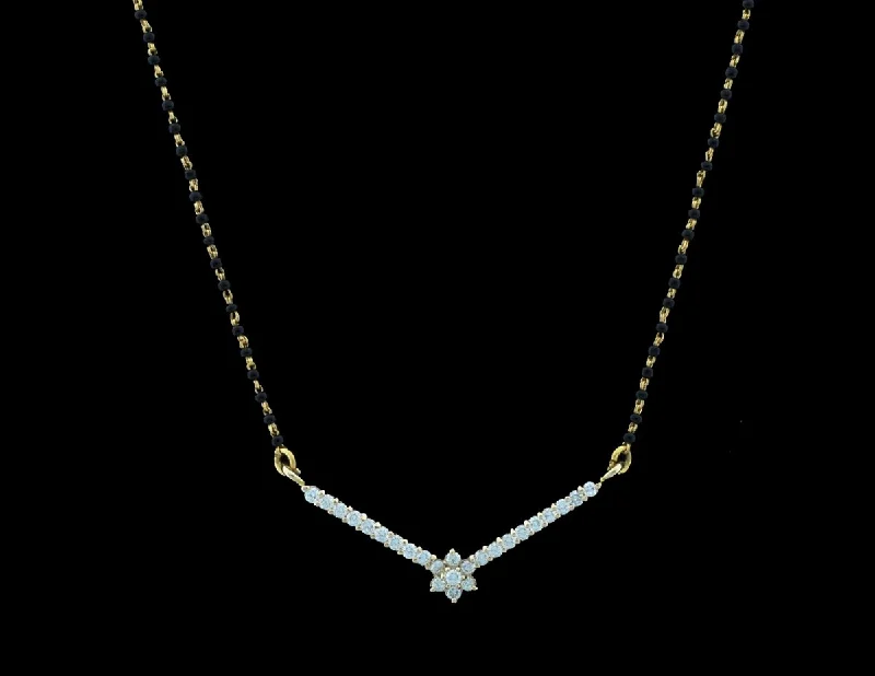 Diamond Mangalsutra Necklace 18 Karat