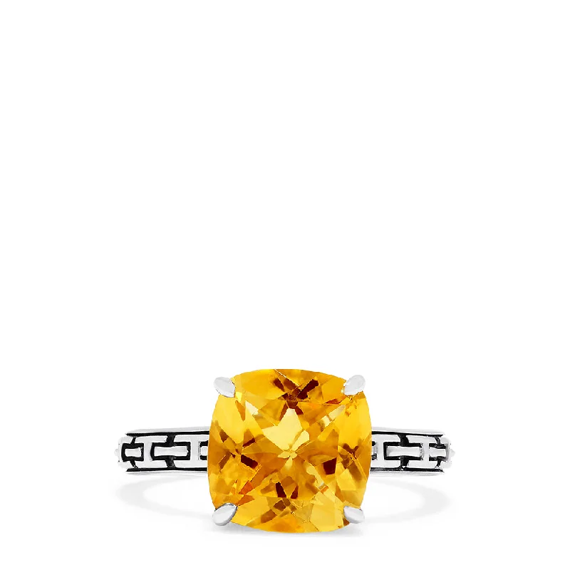 925 Sterling Silver Citrine Ring, 4.50 TCW