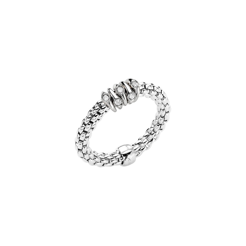 Fope 18K White Gold Prima Collection Diamond Ring