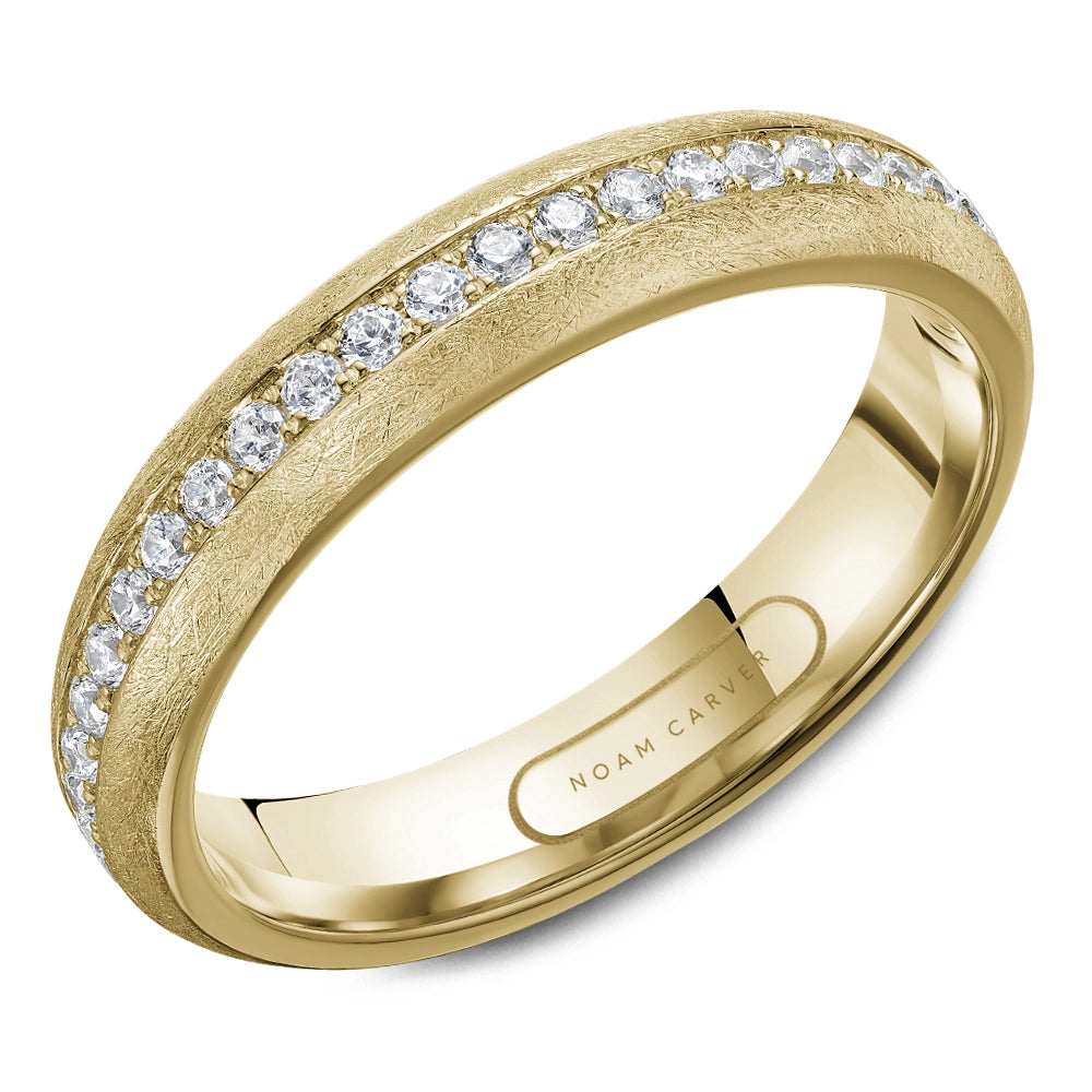 Gents 14K Yellow Gold Diamond Band