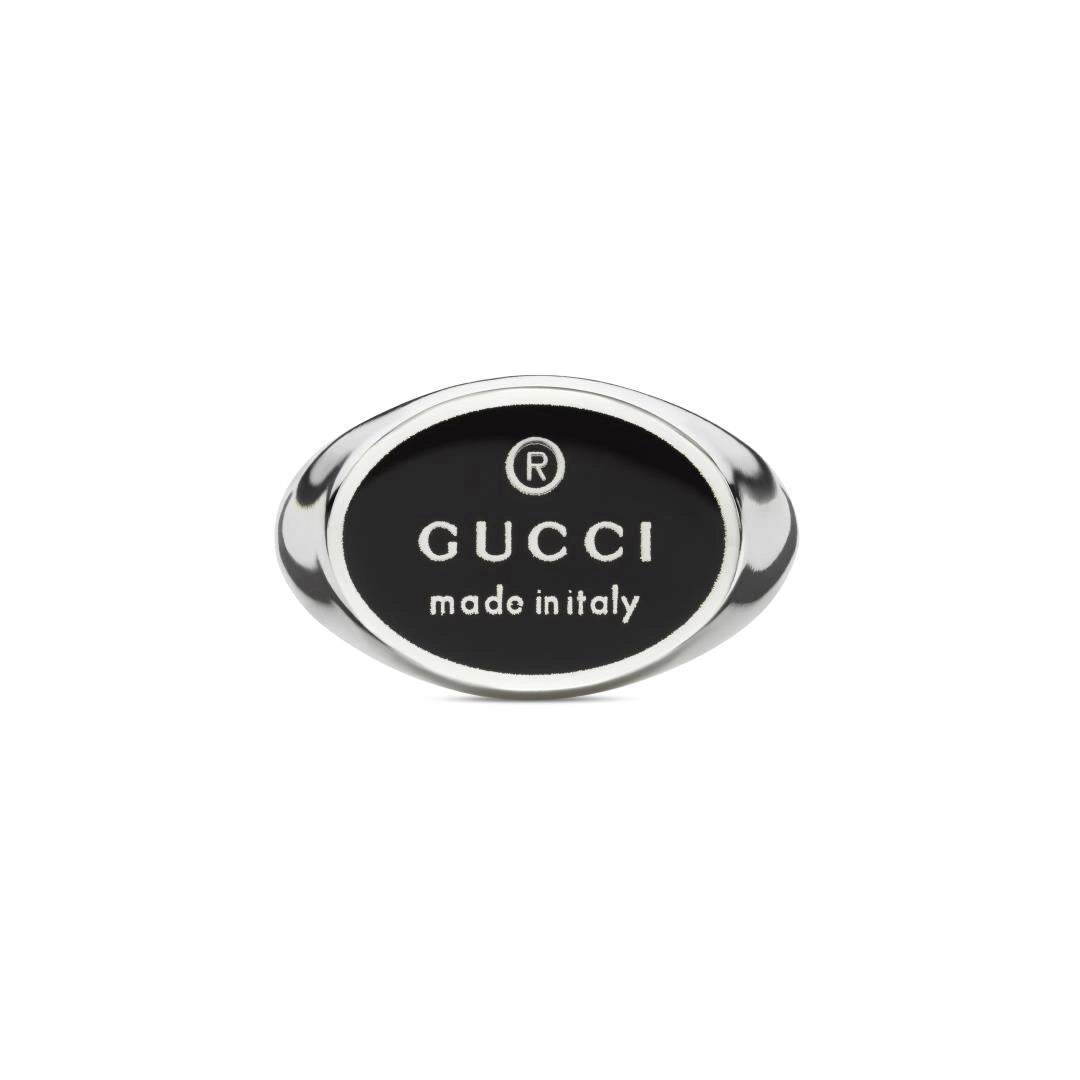 Gucci Sterling Silver Trademark Ring