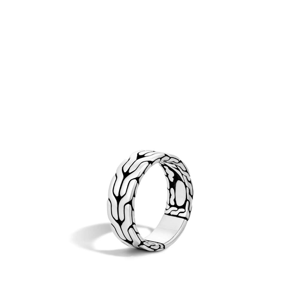 John Hardy Men's Classic Chain Sterling Silver 8mm Band Ring