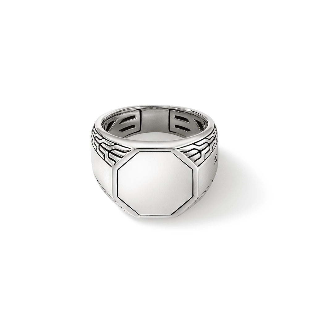 John Hardy Silver Signet Ring