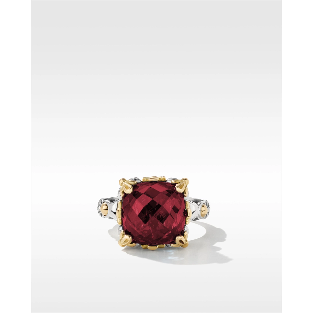 Konstantino Anthos Collection Silver and Gold Corundum Ring