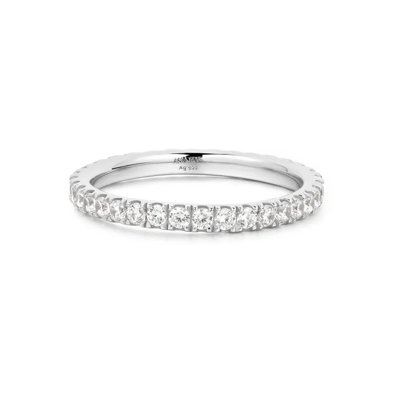 Silver Pave Ring