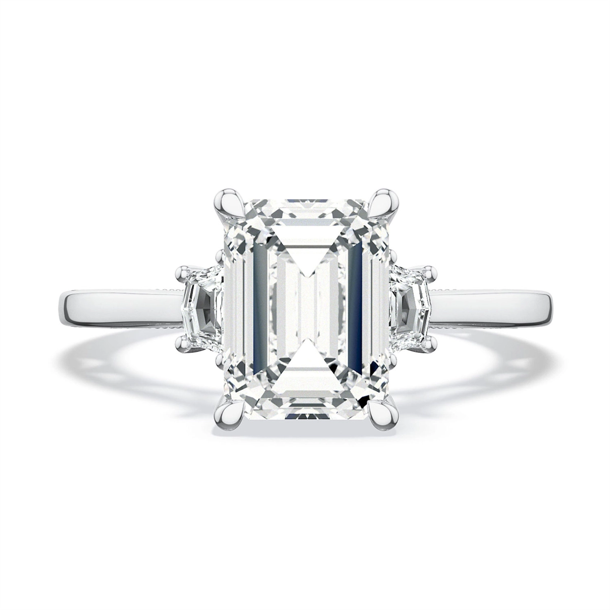 Tacori 18K White Gold Semi Mount Diamond Ring