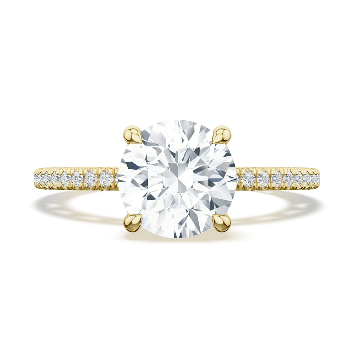 Tacori 18K Yellow Gold Semi Mount Diamond Ring