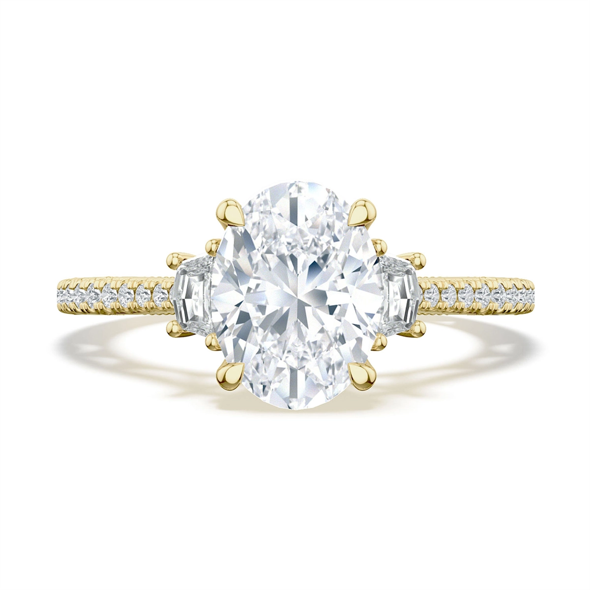 Tacori 18K Yellow Gold Semi Mount Diamond Ring