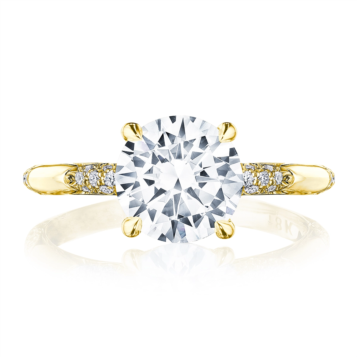 Tacori Founders 18K Yellow Gold Diamond Semi-mount Ring