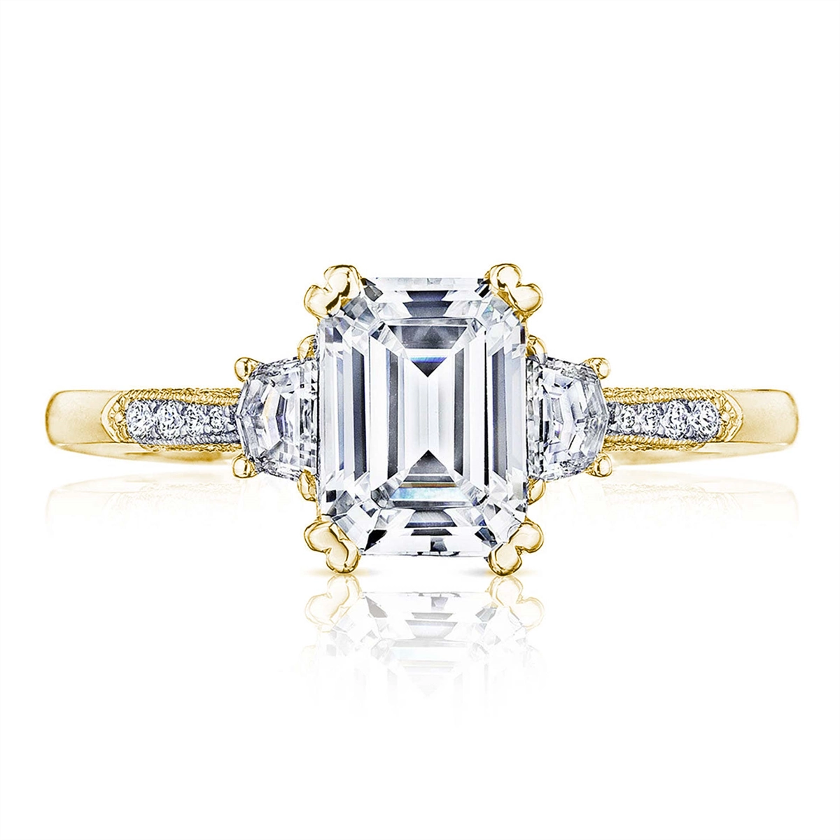 Tacori Simply Tacori 18K Yellow Gold Diamond Ring, Cadillac Sides