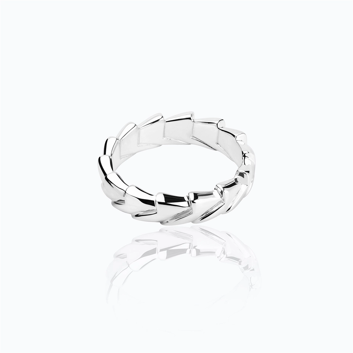 Tane Silver Epico Texture Ring