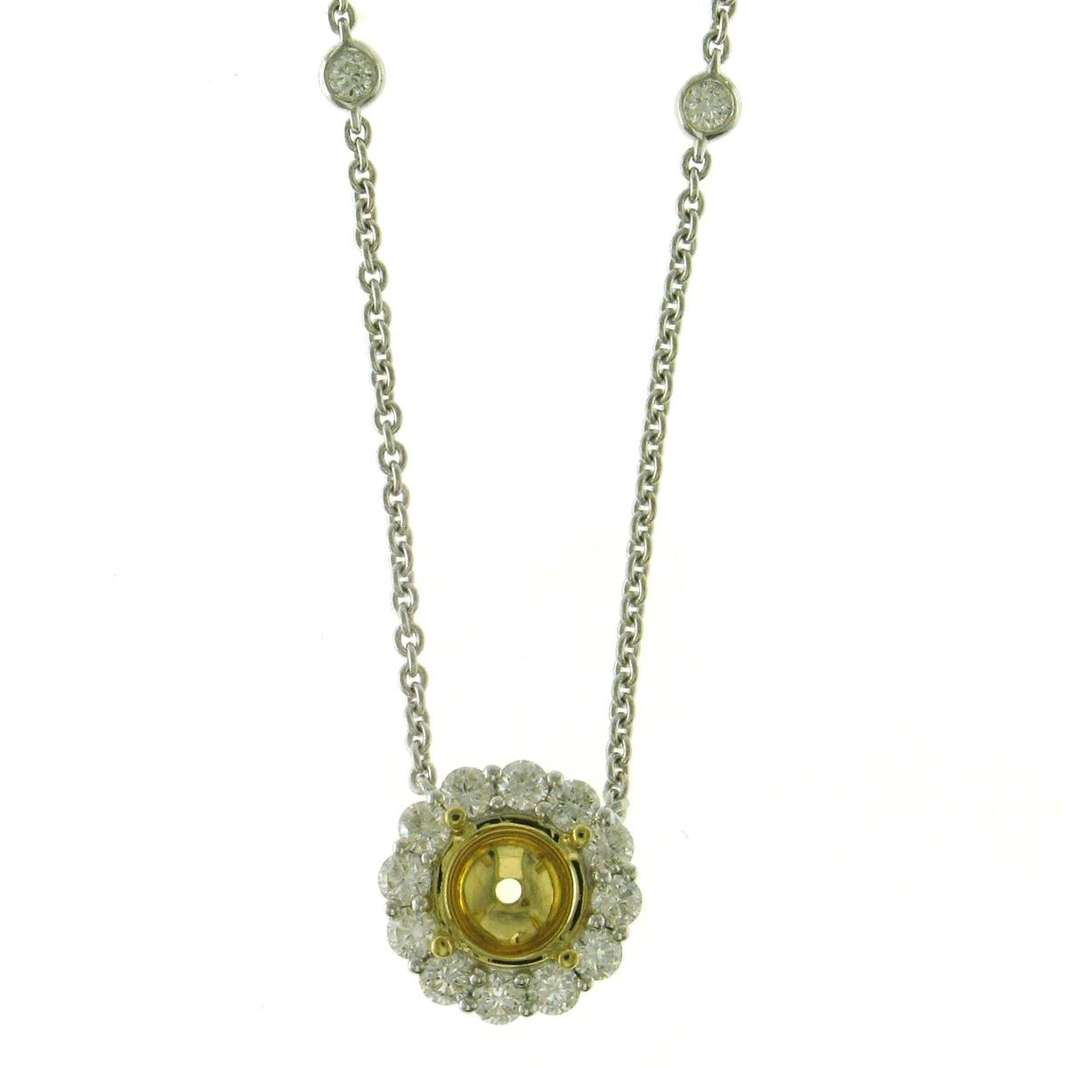 Yellow Diamond & White Diamond Necklace