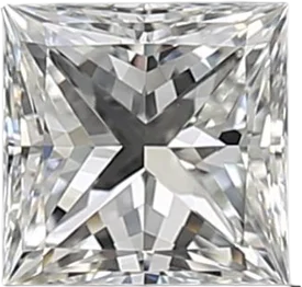 0.6 Carat H VS1 Princess Natural Diamond