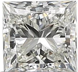 0.6 Carat J VVS1 Princess Natural Diamond