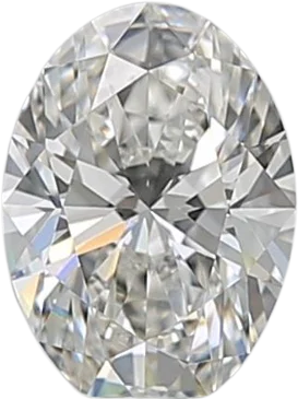 0.64 Carat H VVS1 Oval Natural Diamond