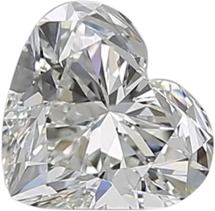 0.8 Carat H IF Heart Natural Diamond