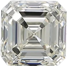 0.9 Carat L VVS2 Asscher Natural Diamond