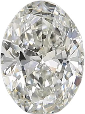 0.9 Carat I VVS2 Oval Natural Diamond